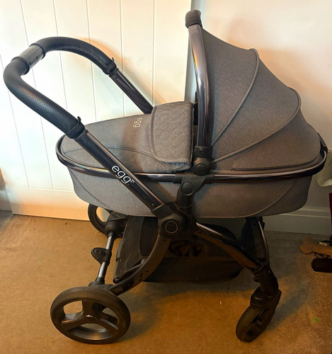 Egg2 grey single pram - grey,