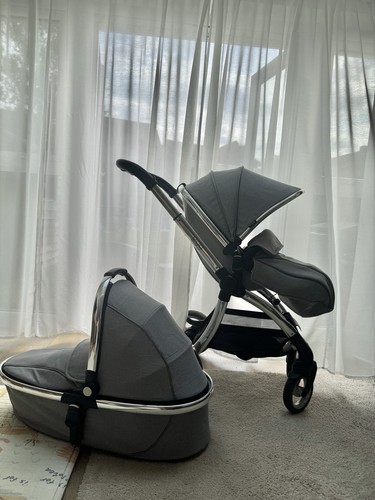 Egg quantum grey pram - egg, and