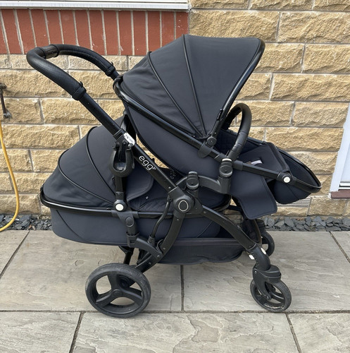 Egg black pushchair pram - egg, 2