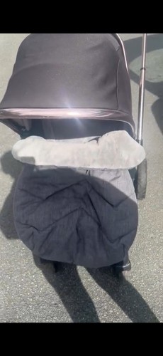 Black egg pram can - black,