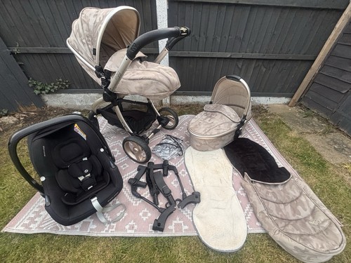 Double pram egg travel system - double,